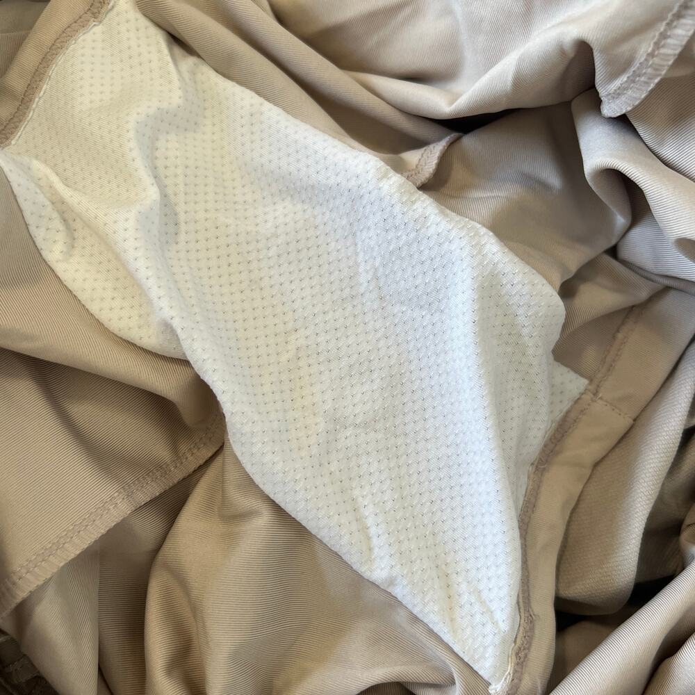 Coolibar Skort Size L Khaki Tan Mendocino Travel UPF 50+ Sun Protection Pockets - Picture 9 of 14